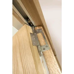 Obscure Glazed Oak Veneer 3 Door Internal Room Divider - 1929mm Wide -COMMAND Sales Store 12804494 1444833223361991