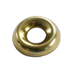 None Screw Cup Washer - Brass Plated - 3.5mm - 20 Pack