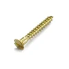 None Wood Screw - Countersunk - Brass - 3.5 X 20mm - 10 Pack