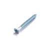 None TwinThread Screw - Bright Zinc Plated - 3.5 X 40mm - 25 Pack