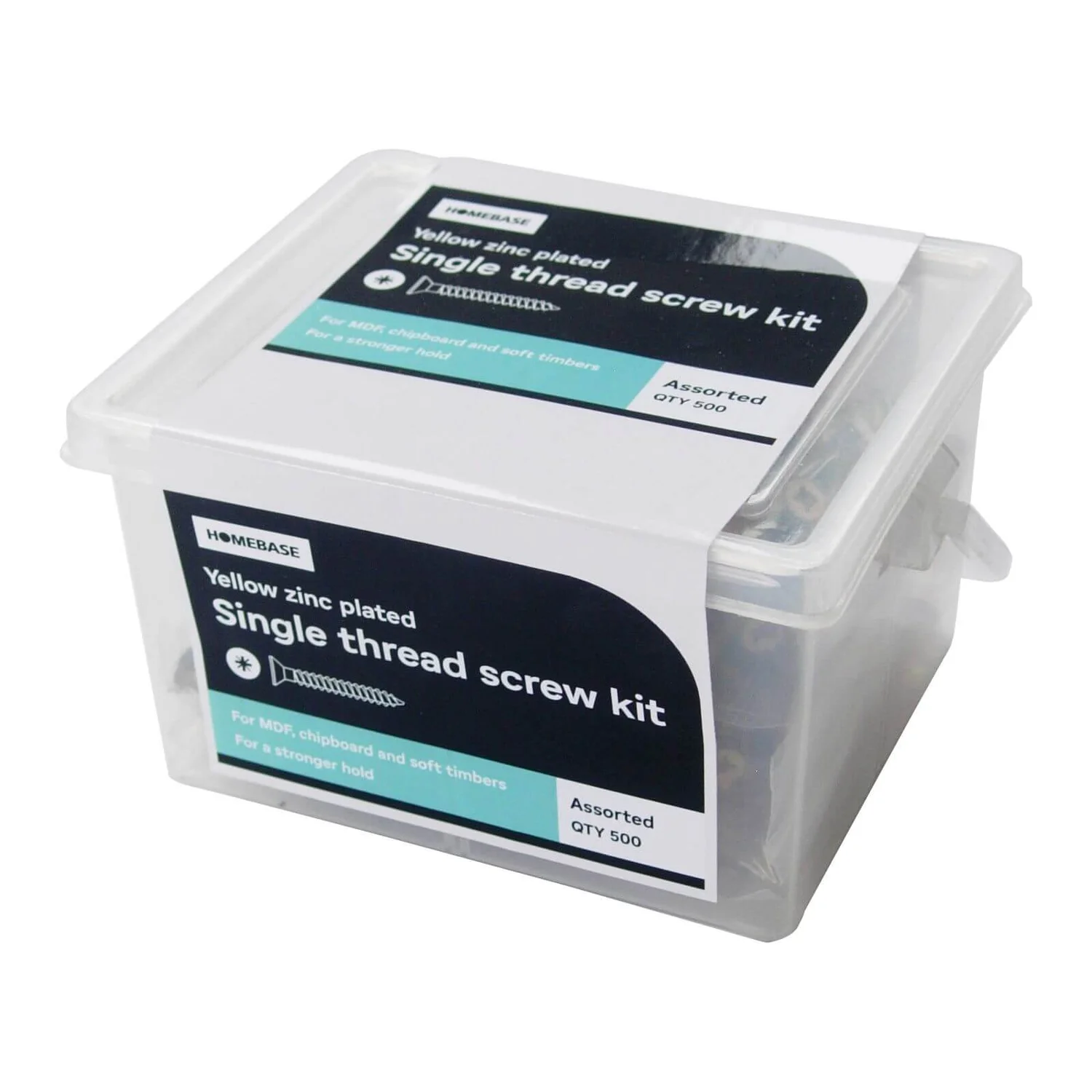 None Single Thread Screw Kit - Yellow Zinc Plated - Assorted - 500 Pack 1 None Single Thread Screw Kit - Yellow Zinc Plated - Assorted - 500 Pack