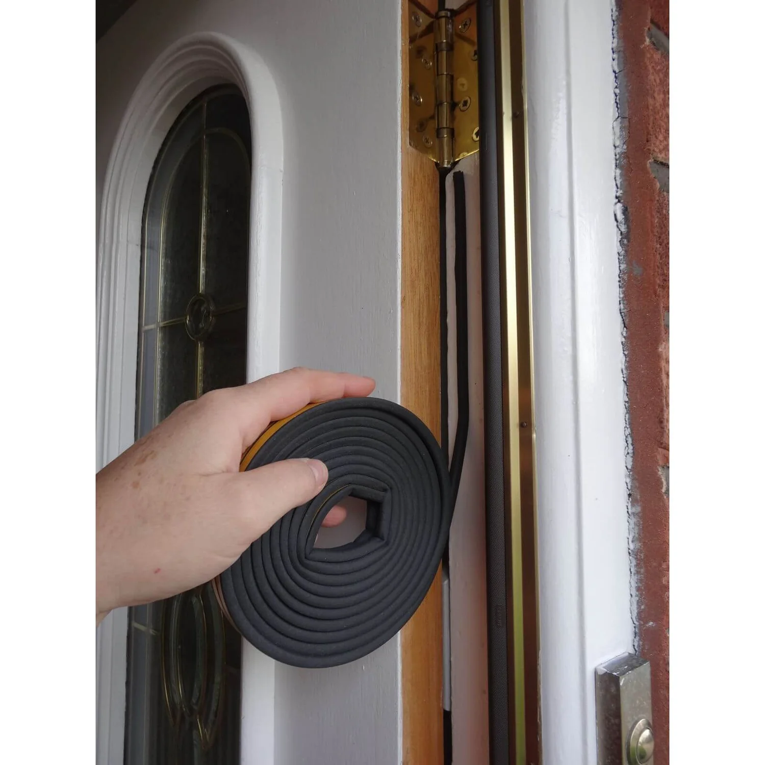 Stormguard Self Adhesive Rubber Draught Excluder P Profile 10m - Black 4 Stormguard Self Adhesive Rubber Draught Excluder P Profile 10m - Black - Image 4