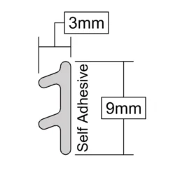 Stormguard Silent Seal Draught Excluder 6m - White -COMMAND Sales Store 12809083 1224833206100828