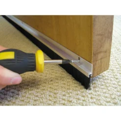 Stormguard Bottom Door Brush Seal Aluminium - 2134mm -COMMAND Sales Store 12809086 9344833205894056