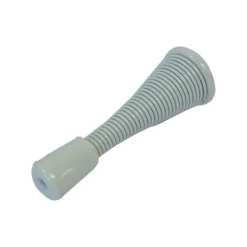 None White Spring Door Stop - 2 Pack