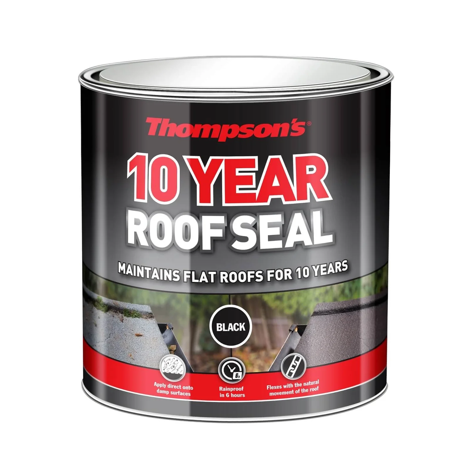 Thompsons 10 Year Roof Seal - Black - 2.5L 1 Thompsons 10 Year Roof Seal - Black - 2.5L