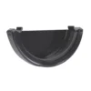 Polypipe Half Round Gutter Stop End External - 112mm - Black