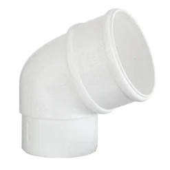 Polypipe Downpipe Offset Bend - 68mm X 112.5 Degree - White