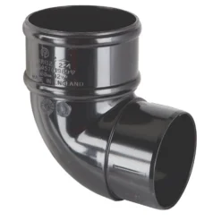 Polypipe Downpipe Offset Bend - 68mm X 92.5 Degree - Black