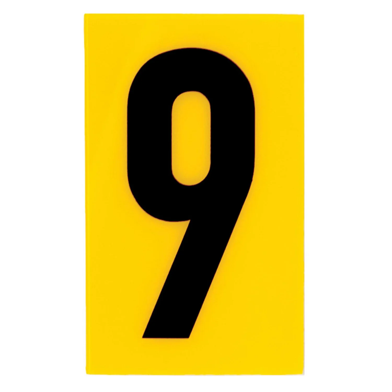 Breeze Yellow Self Adhesive House Number - 60mm - 9 1 Breeze Yellow Self Adhesive House Number - 60mm - 9