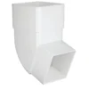 Polypipe Square Offset Bend - 65mm X 112.5 Degree - White