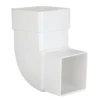 Polypipe Square Offset Bend - 65mm X 92.5 Degree - White