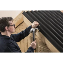 Coroline Black Corrugated Bitumen Roof Sheet - 2m -COMMAND Sales Store 12812990 1454832981822283