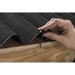 Coroline Black Corrugated Bitumen Roof Sheet - 2m -COMMAND Sales Store 12812990 1504832981738436