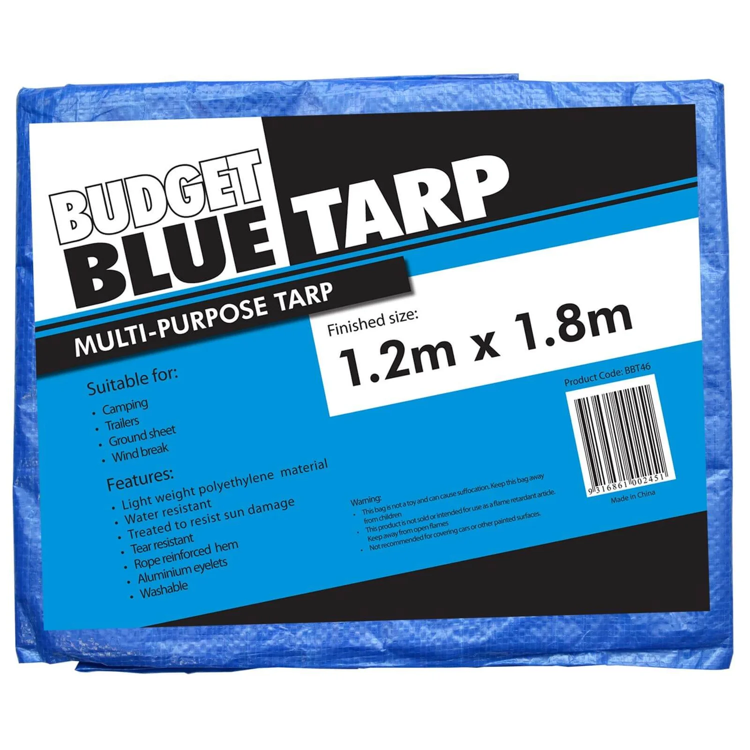 Budget Tarpaulin - 1.2 X 1.8m 2 Budget Tarpaulin - 1.2 X 1.8m - Image 2