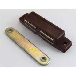 None Magnetic Catch Heavy Duty Large Brown - 4 Pack