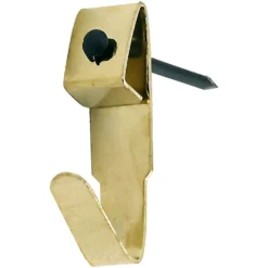 None Medium Brass Picture Hooks - 15 Pack