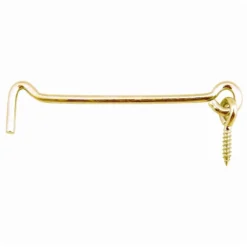 None Brass Gate Hook & Eye 50mm - 2 Pack
