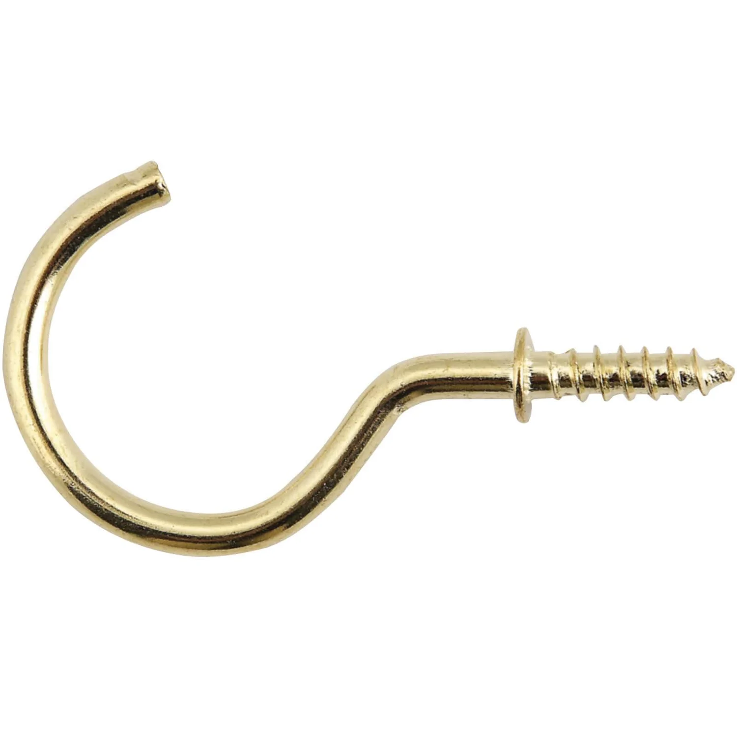 None Brass Shoulder Cup Hook - 38mm - 12 Pack 1 None Brass Shoulder Cup Hook - 38mm - 12 Pack