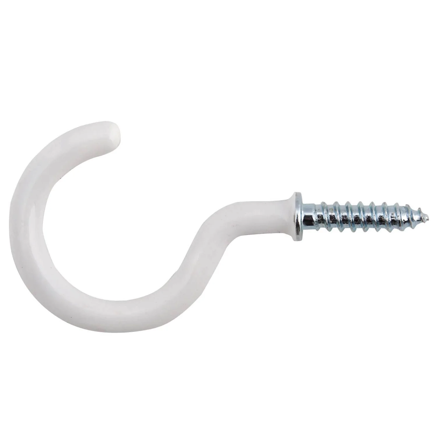 None White Shoulder Cup Hook - 30mm - 8 Pack 1 None White Shoulder Cup Hook - 30mm - 8 Pack