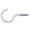None White Shoulder Cup Hook - 30mm - 2 Pack