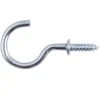 None Zinc Shoulder Cup Hook - 25mm - 20 Pack