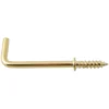 None Brass Square Cup Hook - 25mm - 20 Pack