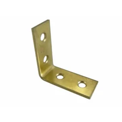 None Corner Brace Brass 38mm - 2 Pack