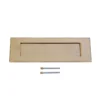 Victorian Polished Brass Letter Plate - 307 X 96mm