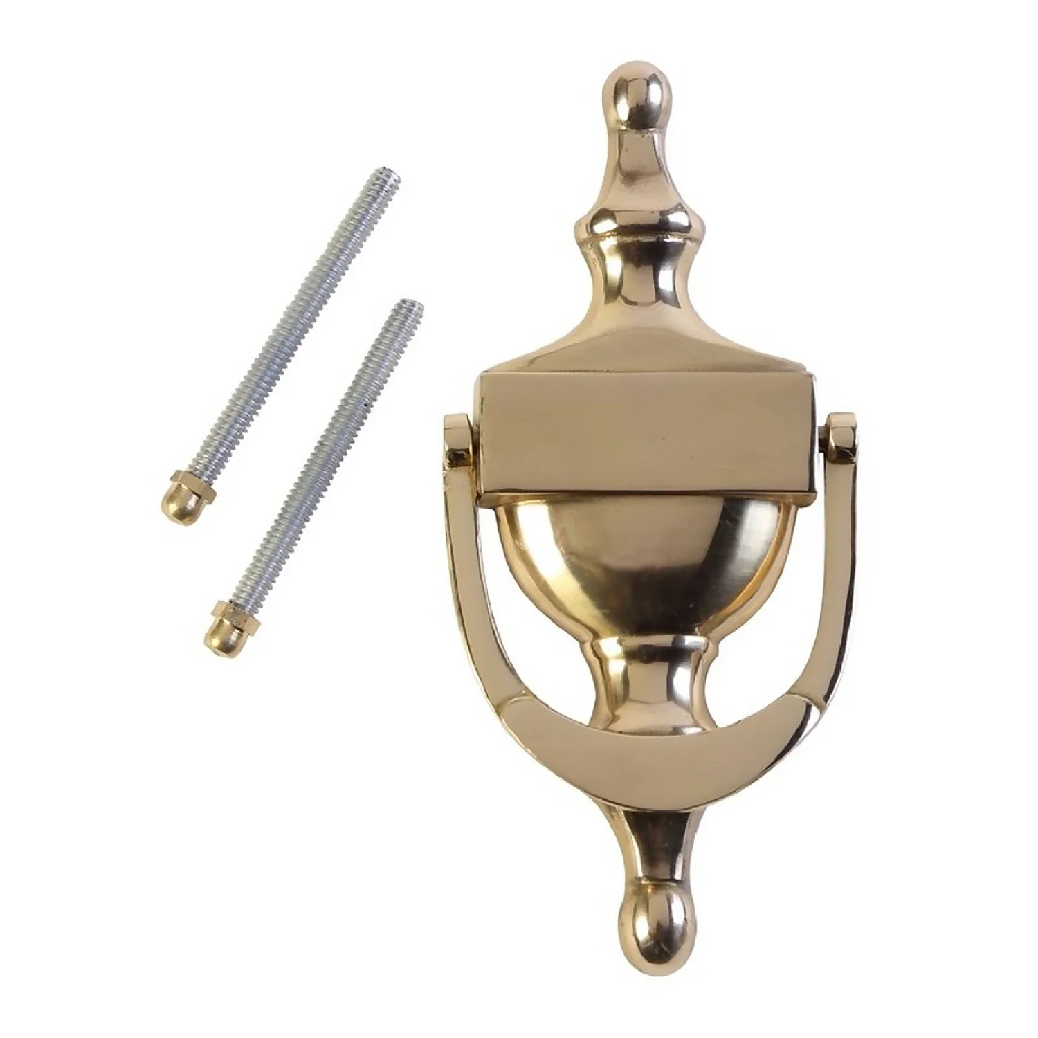 Victorian Door Knocker - Polished Brass 1 Victorian Door Knocker - Polished Brass