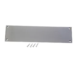 Victorian Polished Chrome Push Plate - 300 X 75mm