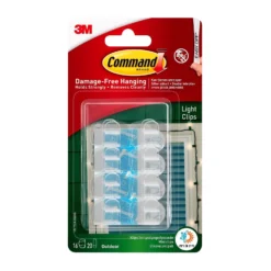 Command Self Adhesive Outdoor Decoration Light Clips Value Pack -COMMAND Sales Store 12814405 1144832990522100