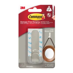 Command Large Self Adhesive Modern Metal Hook
