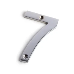 Chrome Screw Fixing House Number - 100mm - 7