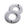 Chrome Screw Fixing House Number - 100mm - 8