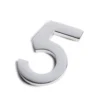 Chrome Self Adhesive House Number - 60mm - 5