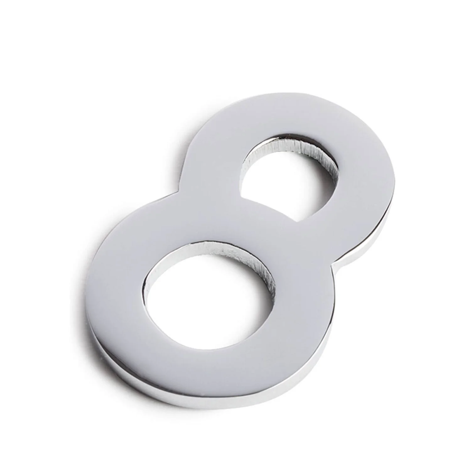 Chrome Self Adhesive House Number - 60mm - 8 1 Chrome Self Adhesive House Number - 60mm - 8