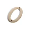 Polished Brass Numeral - Screw Fixing - 100mm - 0