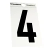 Breeze Silver Self Adhesive House Number - 85mm - 4