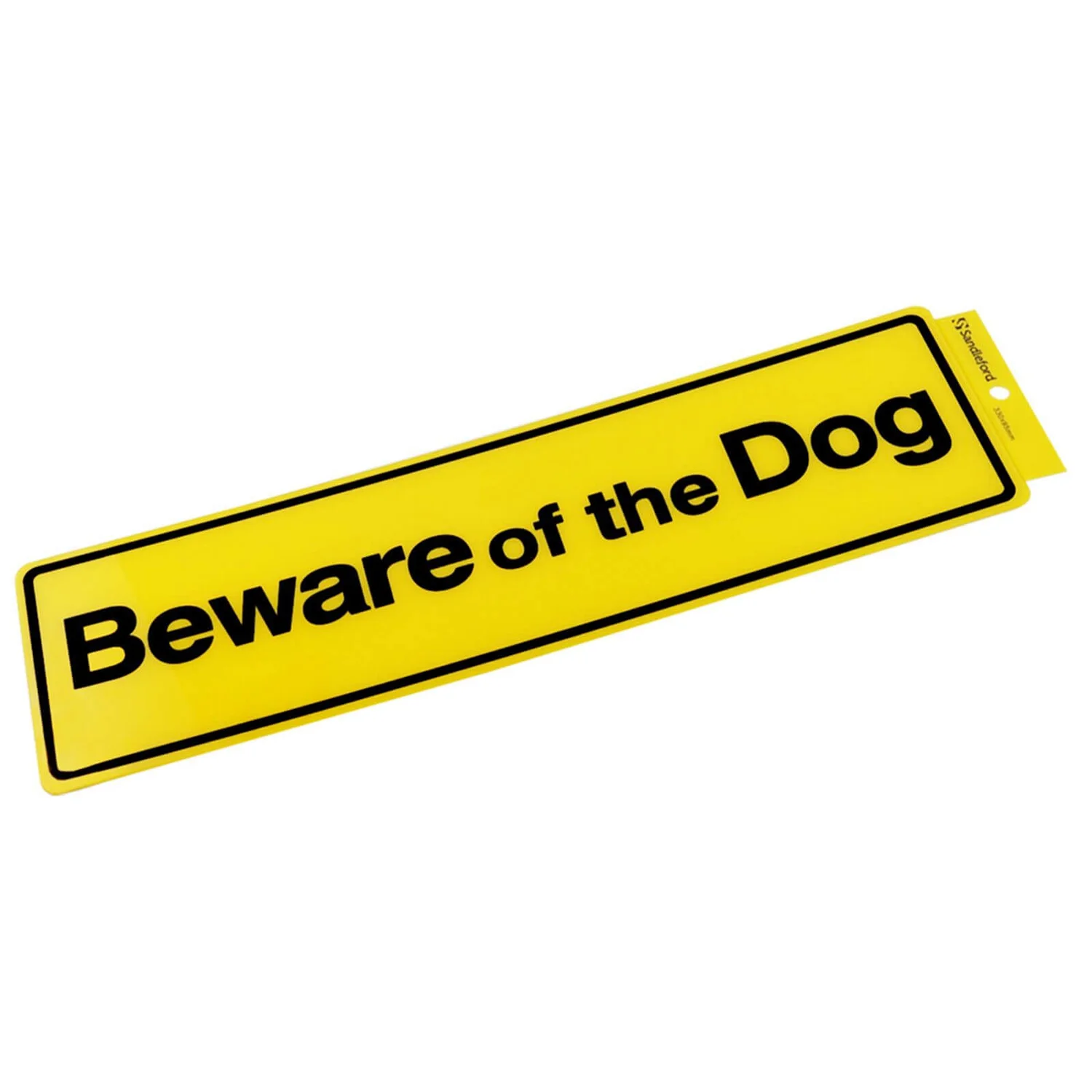 Self Adhesive Beware Of The Dog Sign - 330 X 95mm 1 Self Adhesive Beware Of The Dog Sign - 330 X 95mm