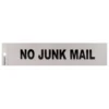 Self Adhesive No Junk Mail Sign - 245 X 58mm