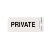 Self Adhesive Private Sign - 100 X 50mm
