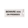Self Adhesive Beware Dog On Premises Sign - 100 X 50mm