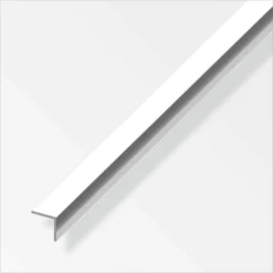 Aluminium Equal Angle Profile - Chrome Finish - 15mm X 15mm X 1m