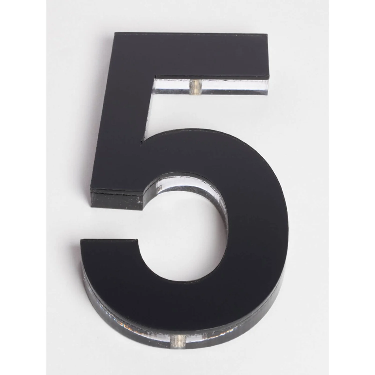 Ultra Black House Number - 120mm - 5 1 Ultra Black House Number - 120mm - 5