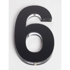 Ultra Black House Number - 120mm - 6