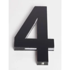 Ultra Black House Number - 120mm - 4