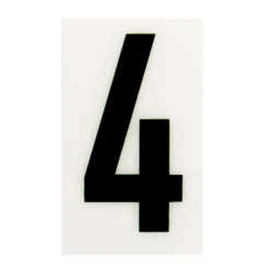 Breeze White Self Adhesive House Number - 60mm - 4