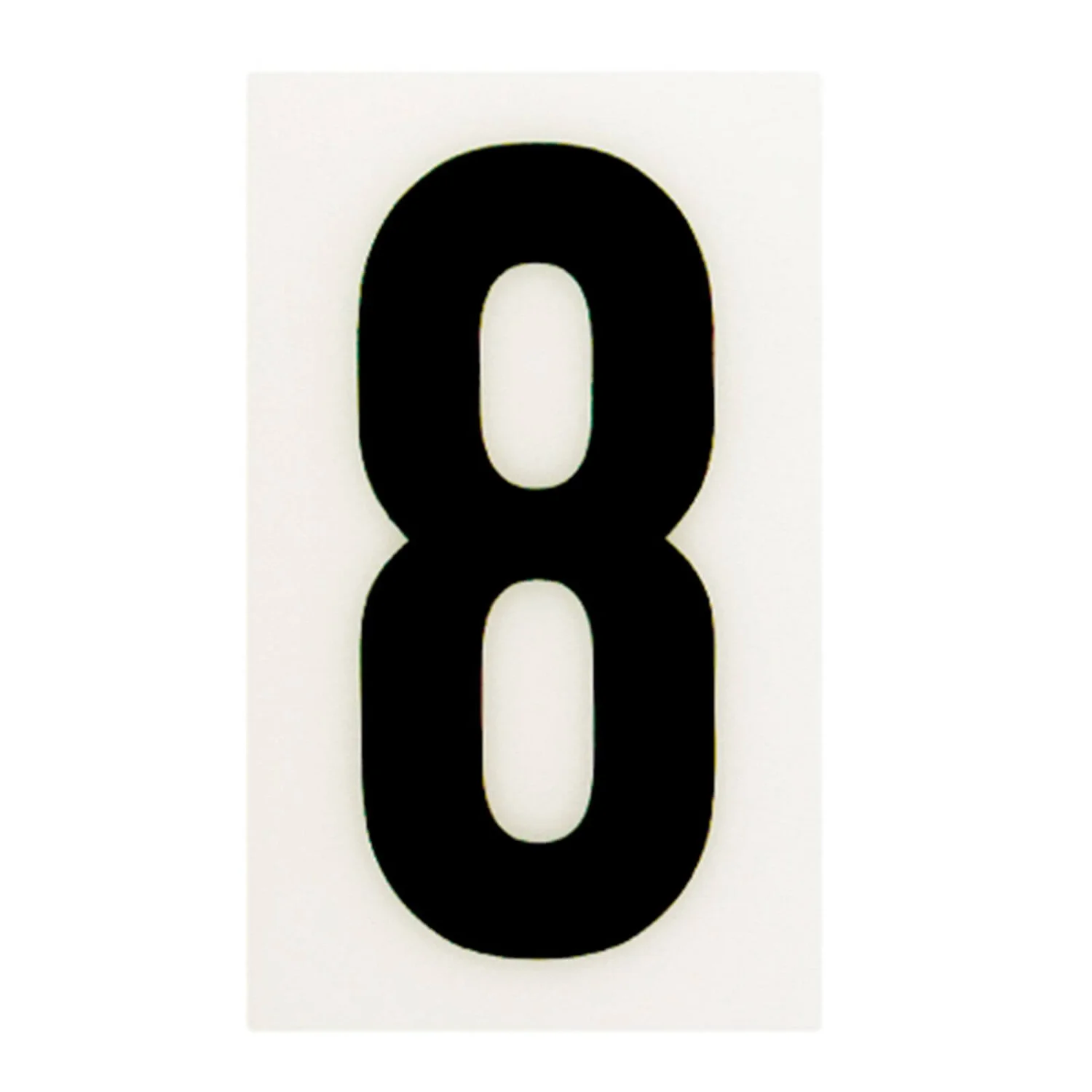 Breeze White Self Adhesive House Number - 60mm - 8 1 Breeze White Self Adhesive House Number - 60mm - 8