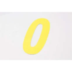 Yellow Wheelie Bin Number - 0